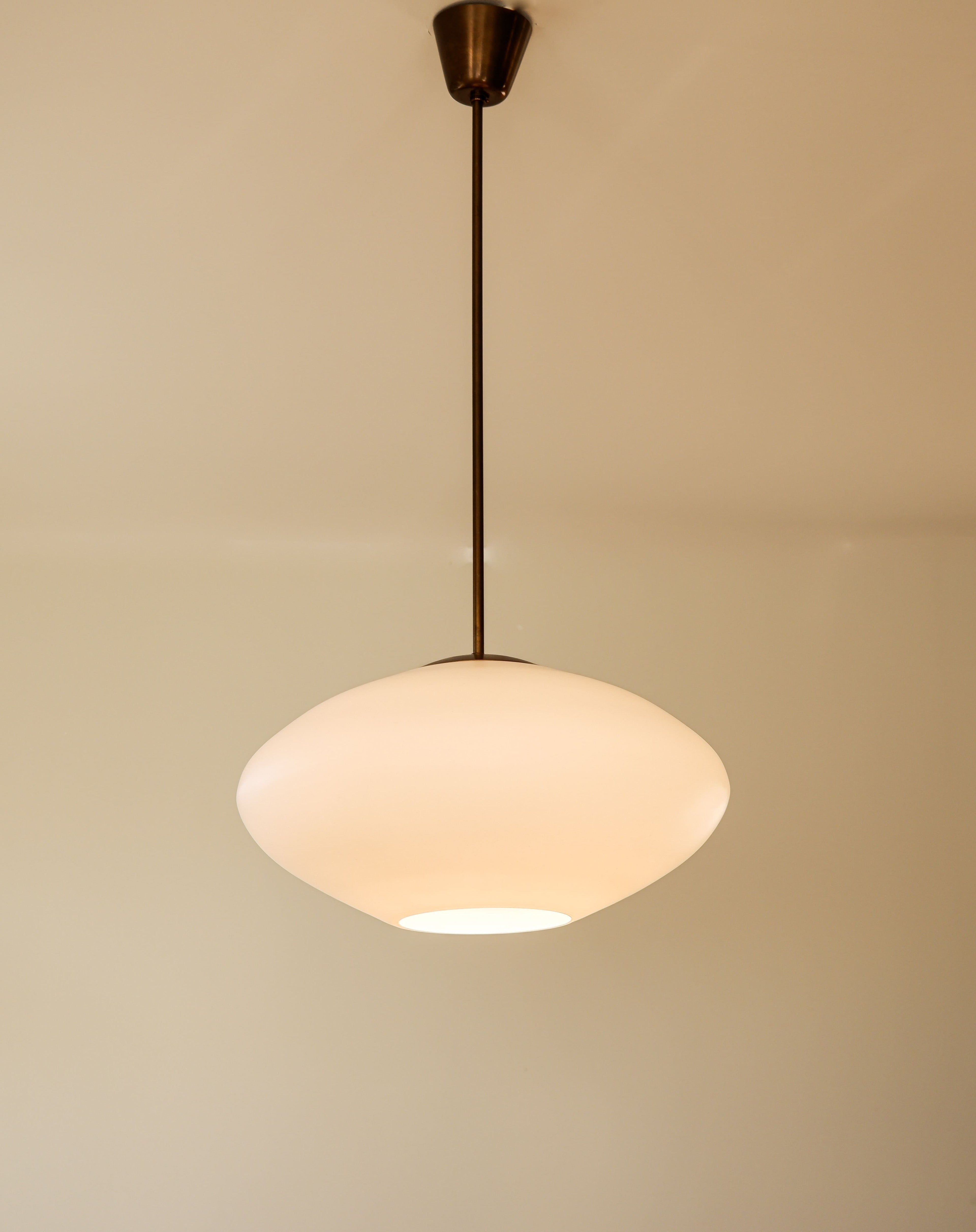 Finnish Opal ceiling light circa 1960.