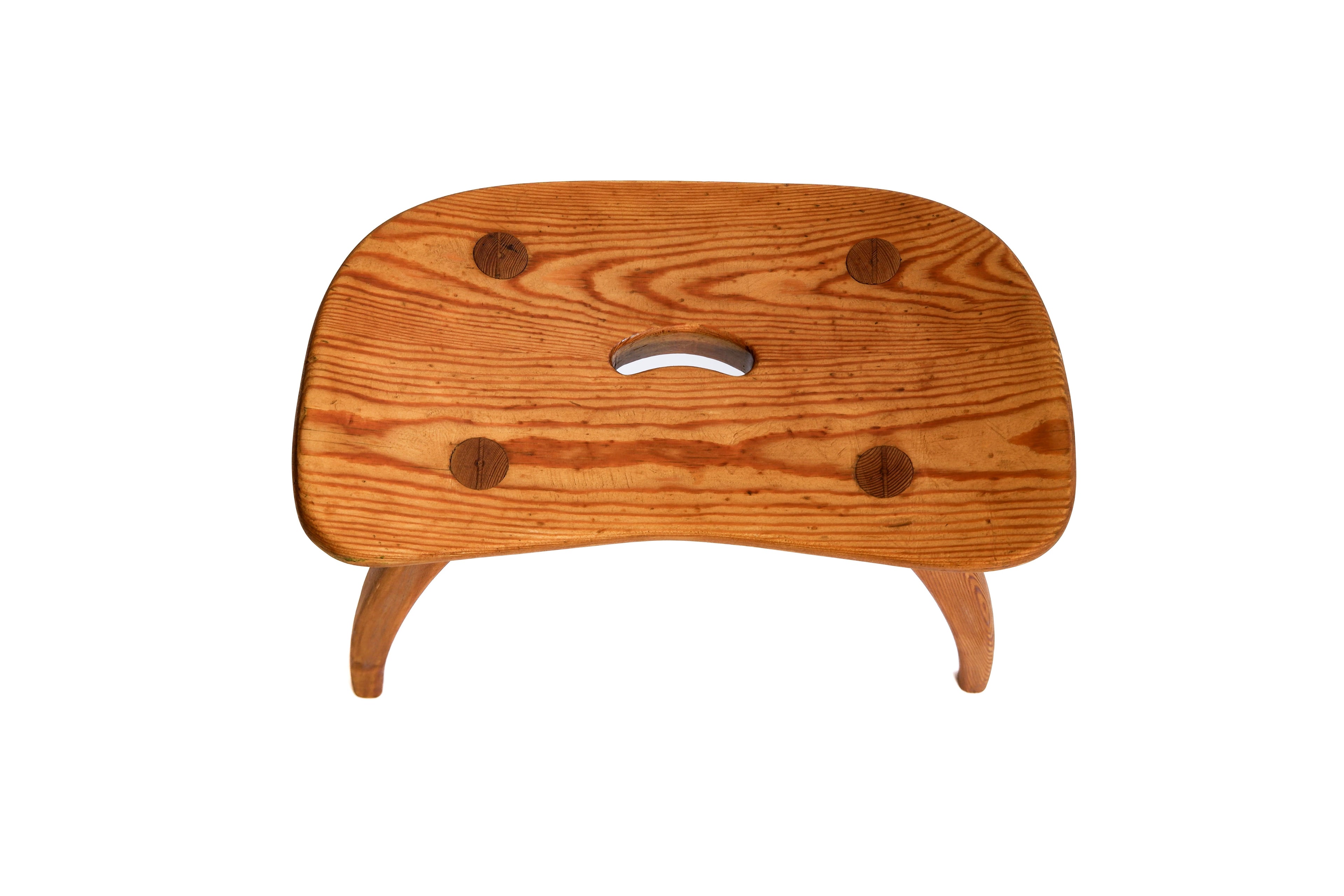 Torsten Claesson stool in pine. Sweden circa 1950