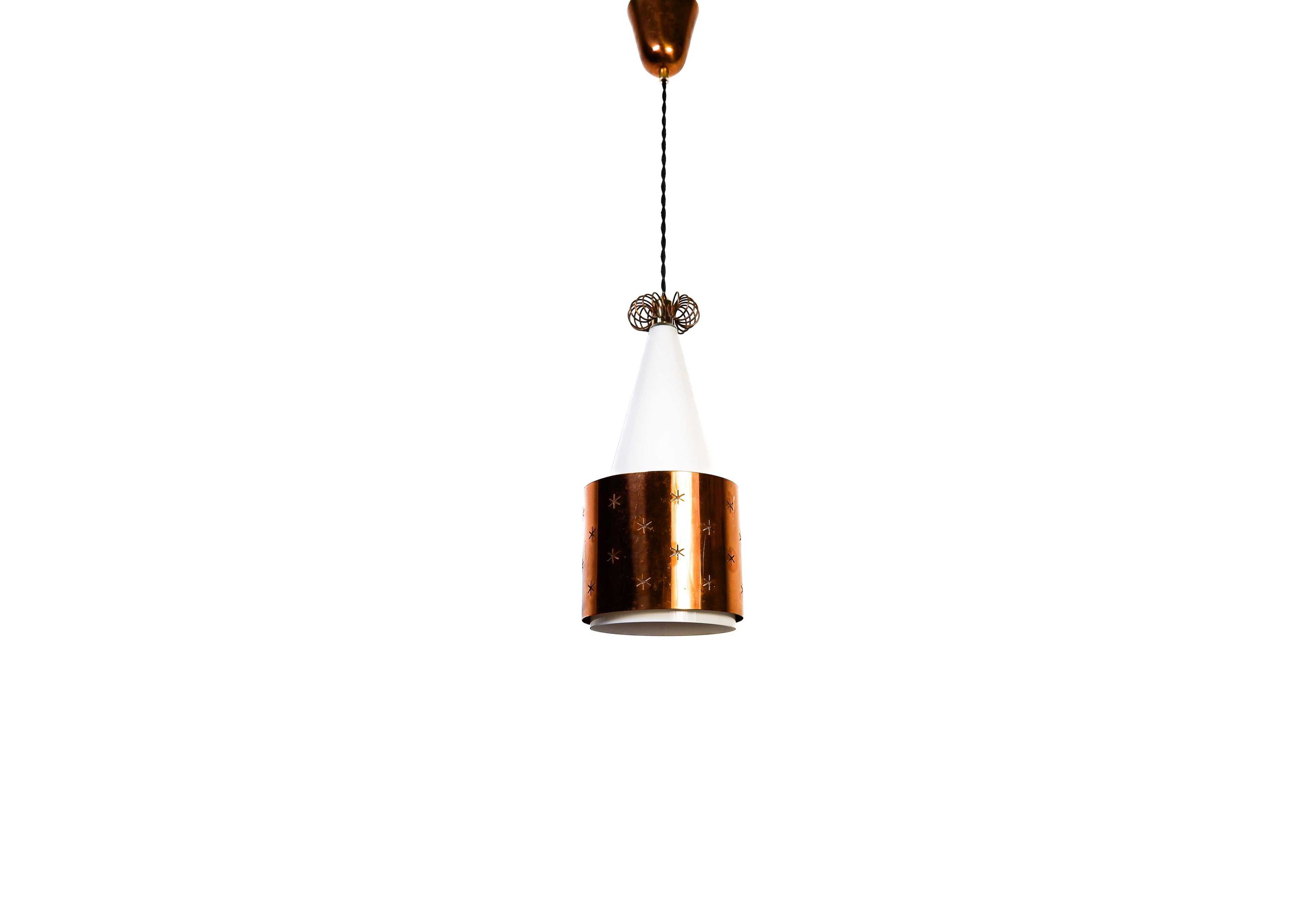 Paavo Tynell model K14 Opal & Copper, circa 1950.