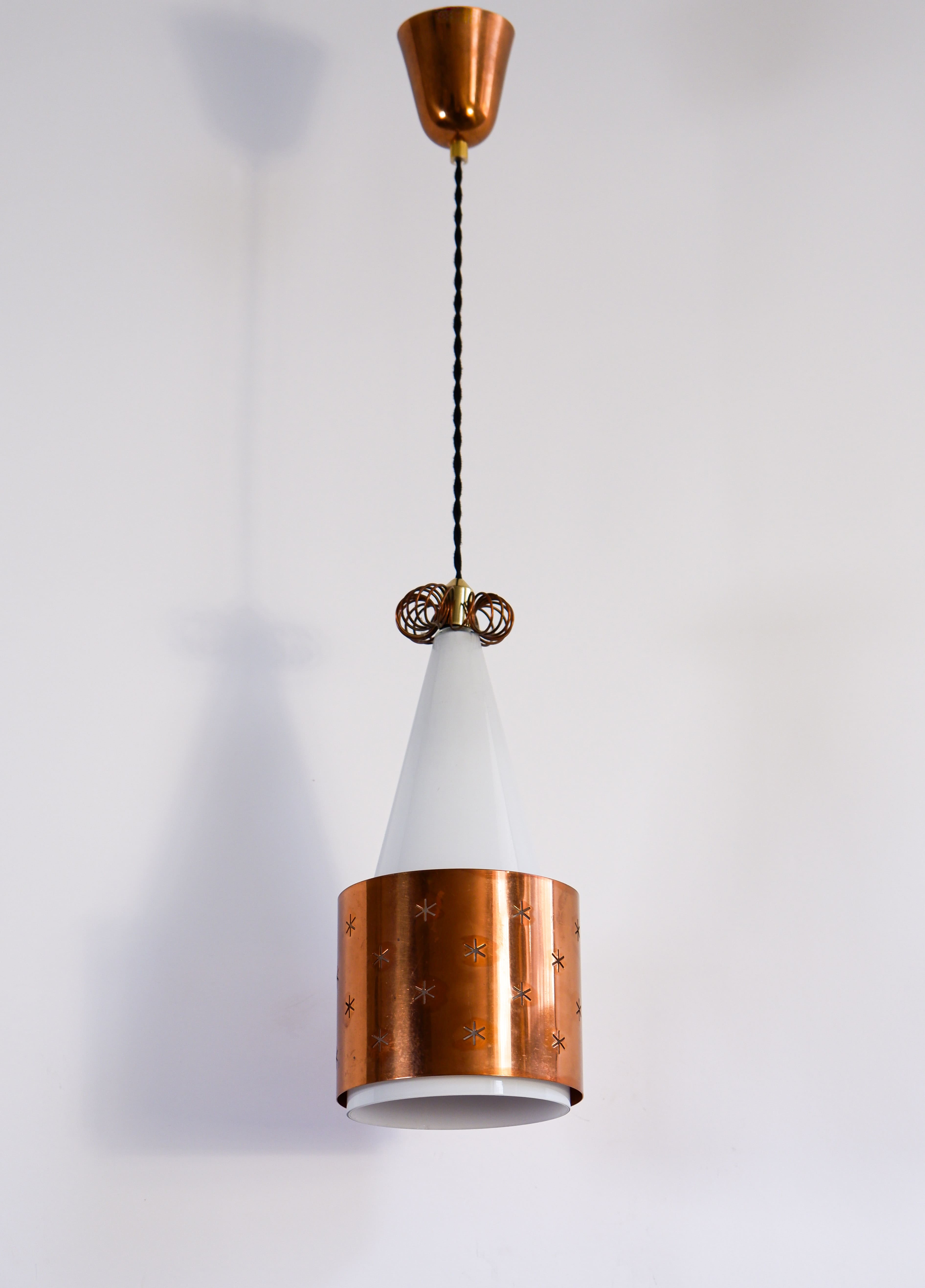 Paavo Tynell model K14 Opal & Copper, circa 1950.