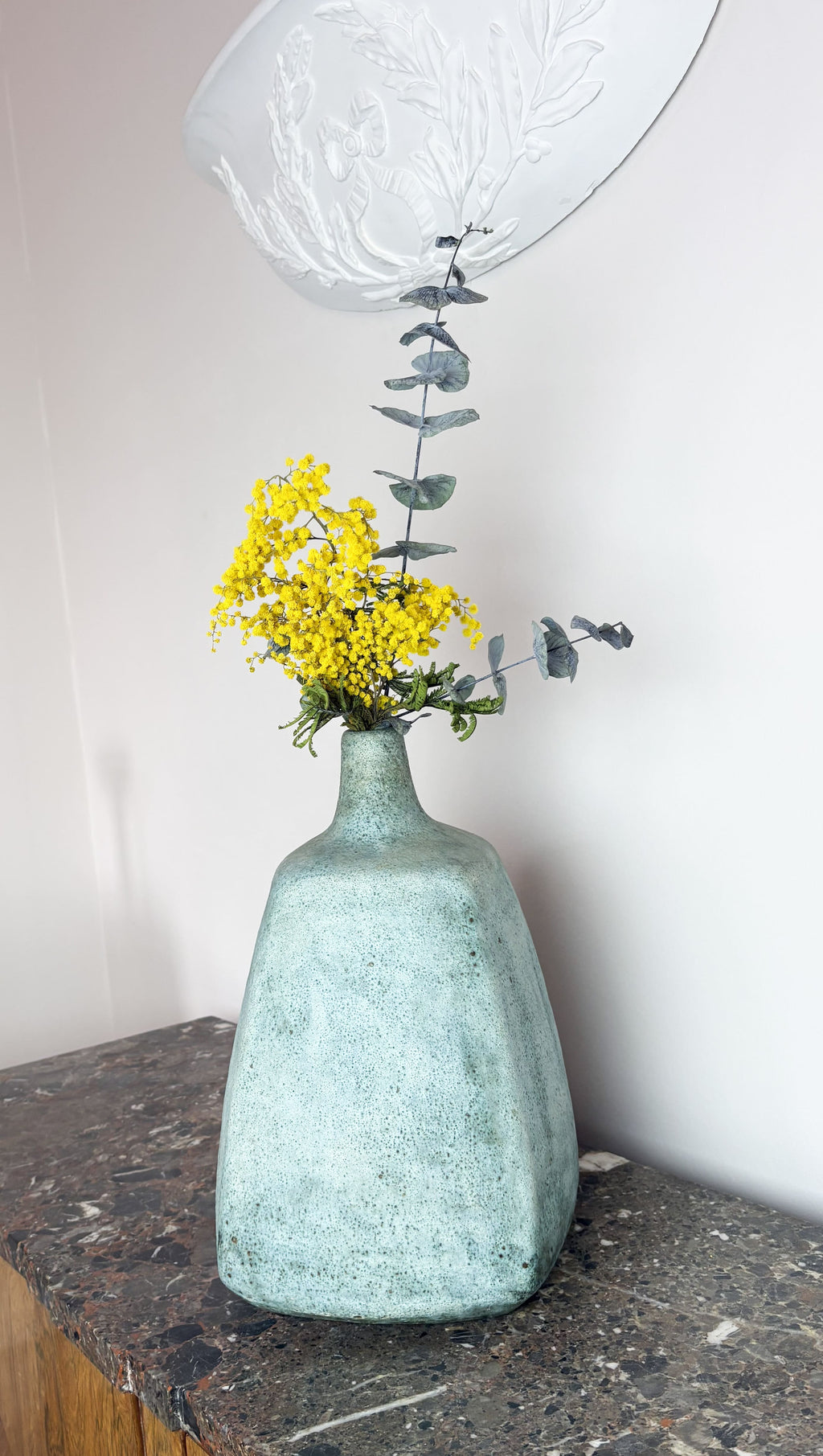 Important vase by Les 2 Potiers, in "Lave emaillée" circa 1960.