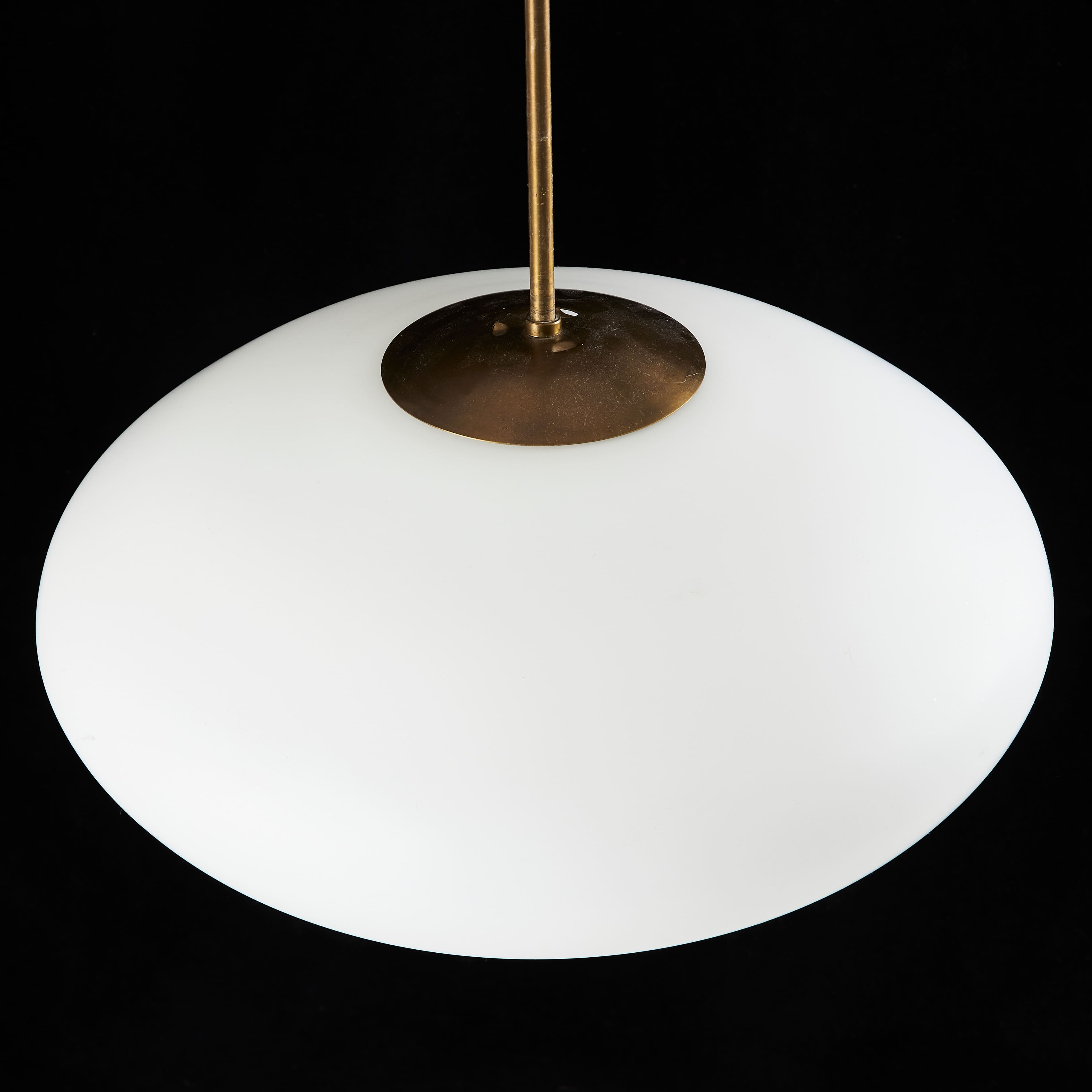 Finnish Opal ceiling light circa 1960.