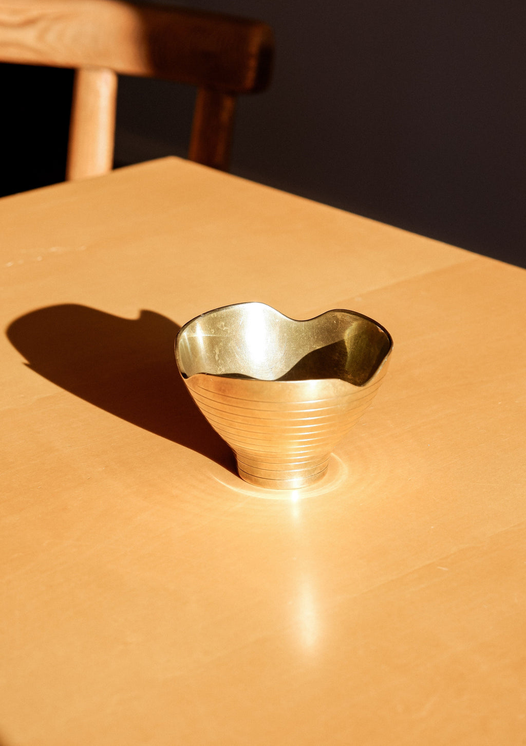 Paavo Tynell brass bowl made by TAITO, 1940.
