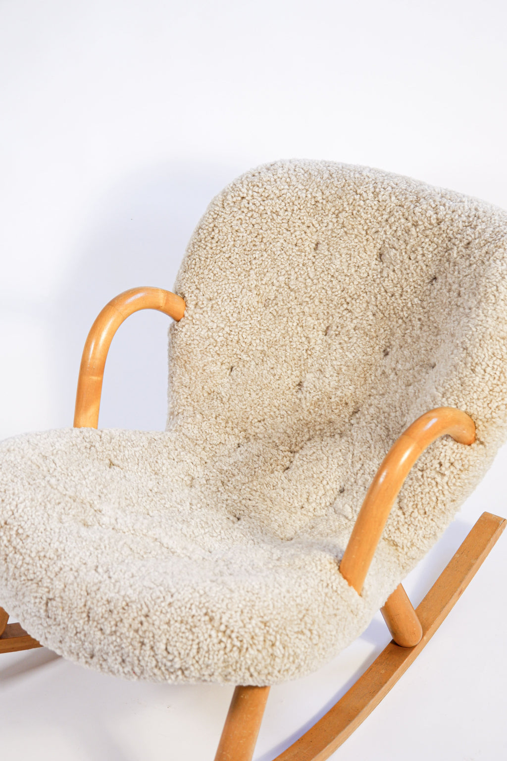 Clam chair, attributed to Arnold Madsen, circa 1940, Danemark.