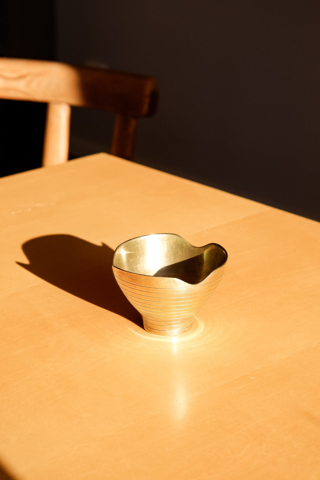 Paavo Tynell brass bowl made by TAITO, 1940.