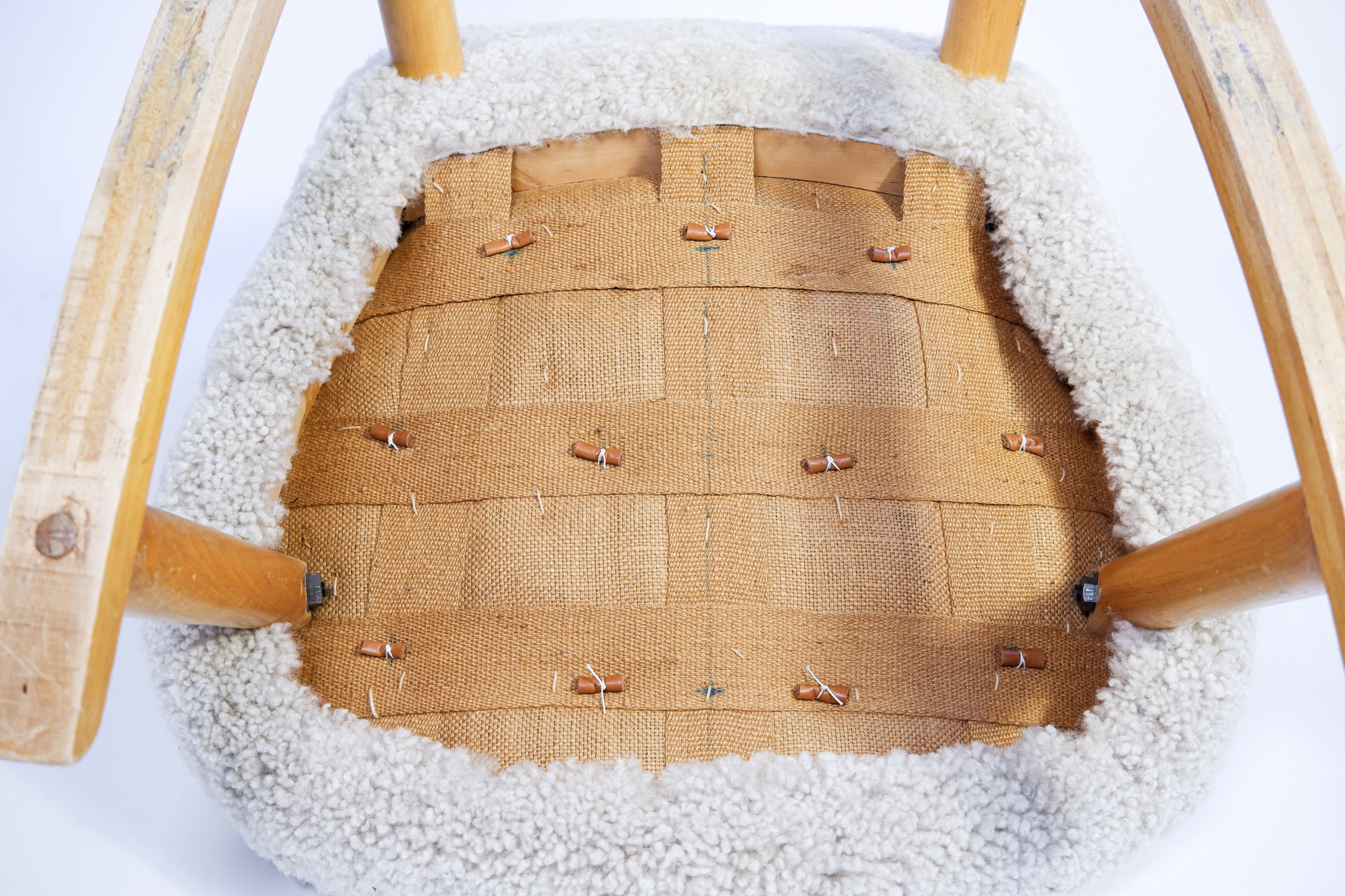 Clam chair, attributed to Arnold Madsen, circa 1940, Danemark.