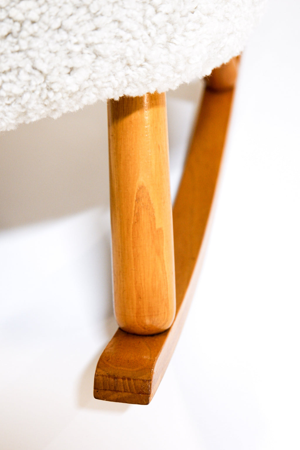 Vintage "Clam” rocking chair attributed to Arnold Madsen for Madsen & Schubell, Denmark 1944