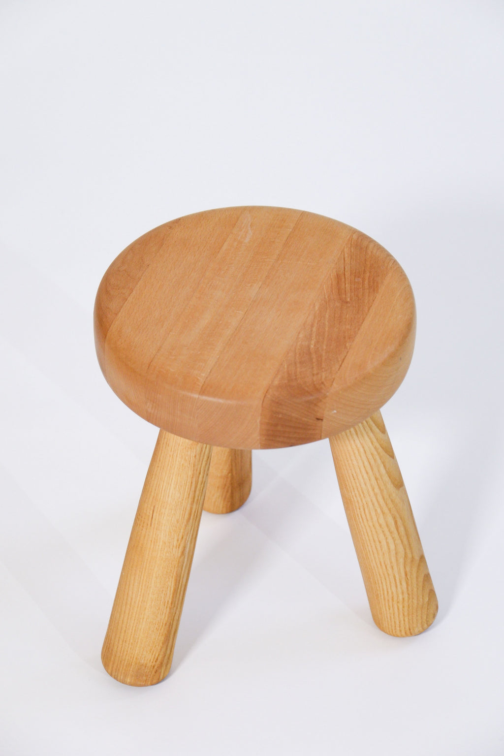 Igvar Hildingsson original stool in mix wood Beech & Ash wood.