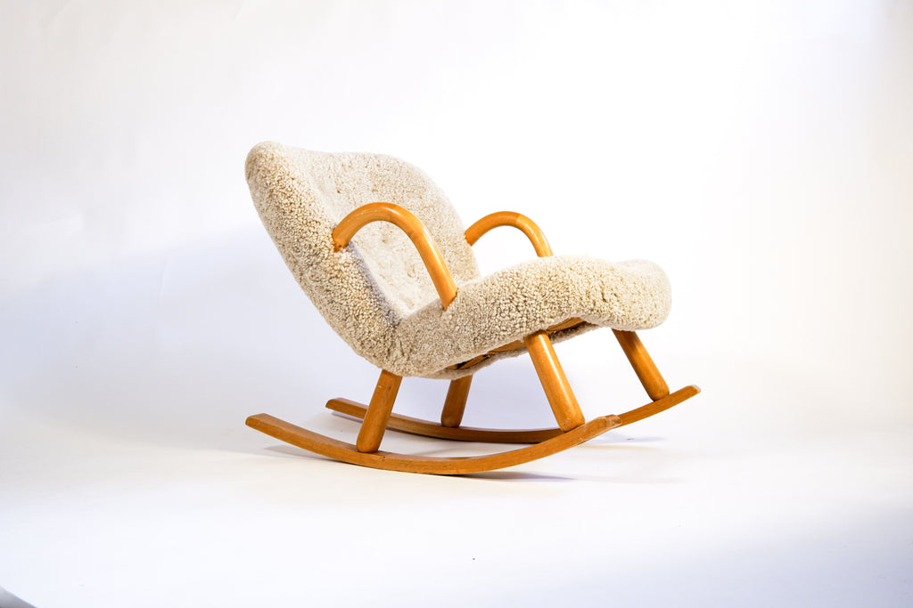 Clam chair, attributed to Arnold Madsen, circa 1940, Danemark.