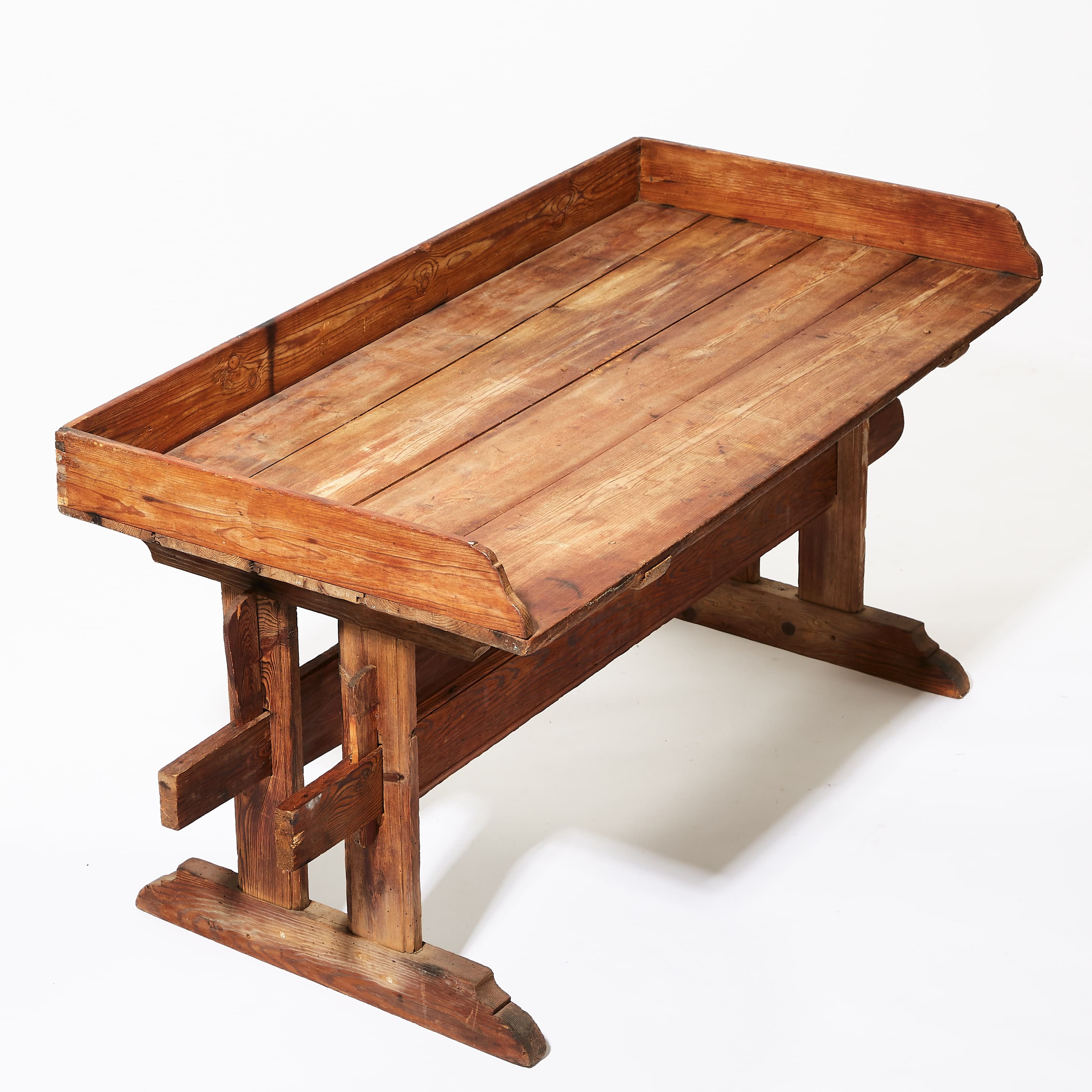 Swedish Antic console table in pine, late XIX century.