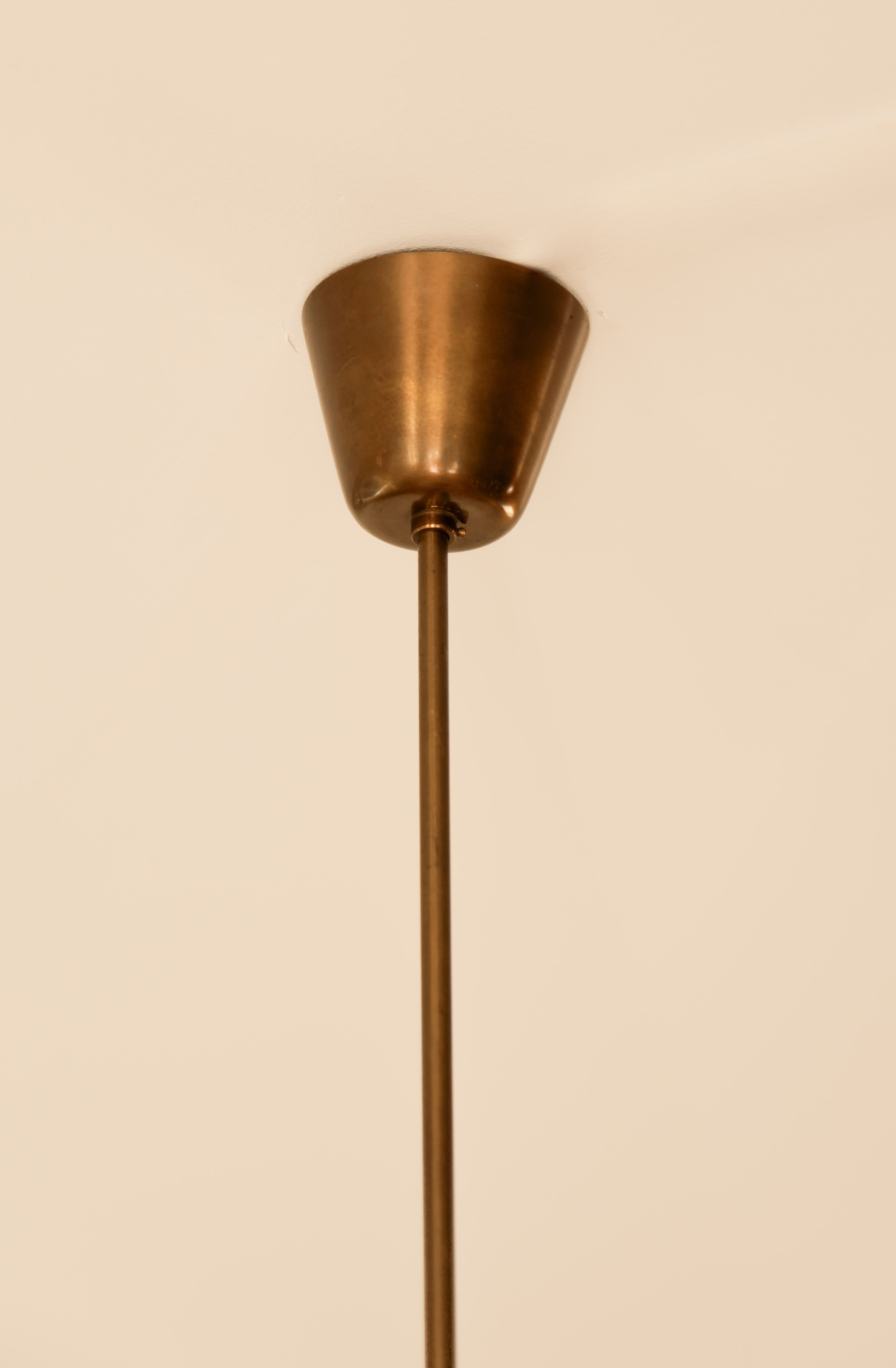 Finnish Opal ceiling light circa 1960.