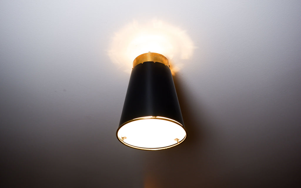 Paavo Tynell flush mount circa 1950.