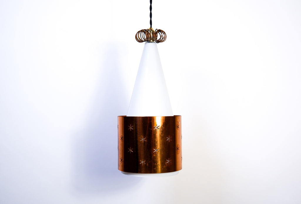 Paavo Tynell model K14 Opal & Copper, circa 1950.
