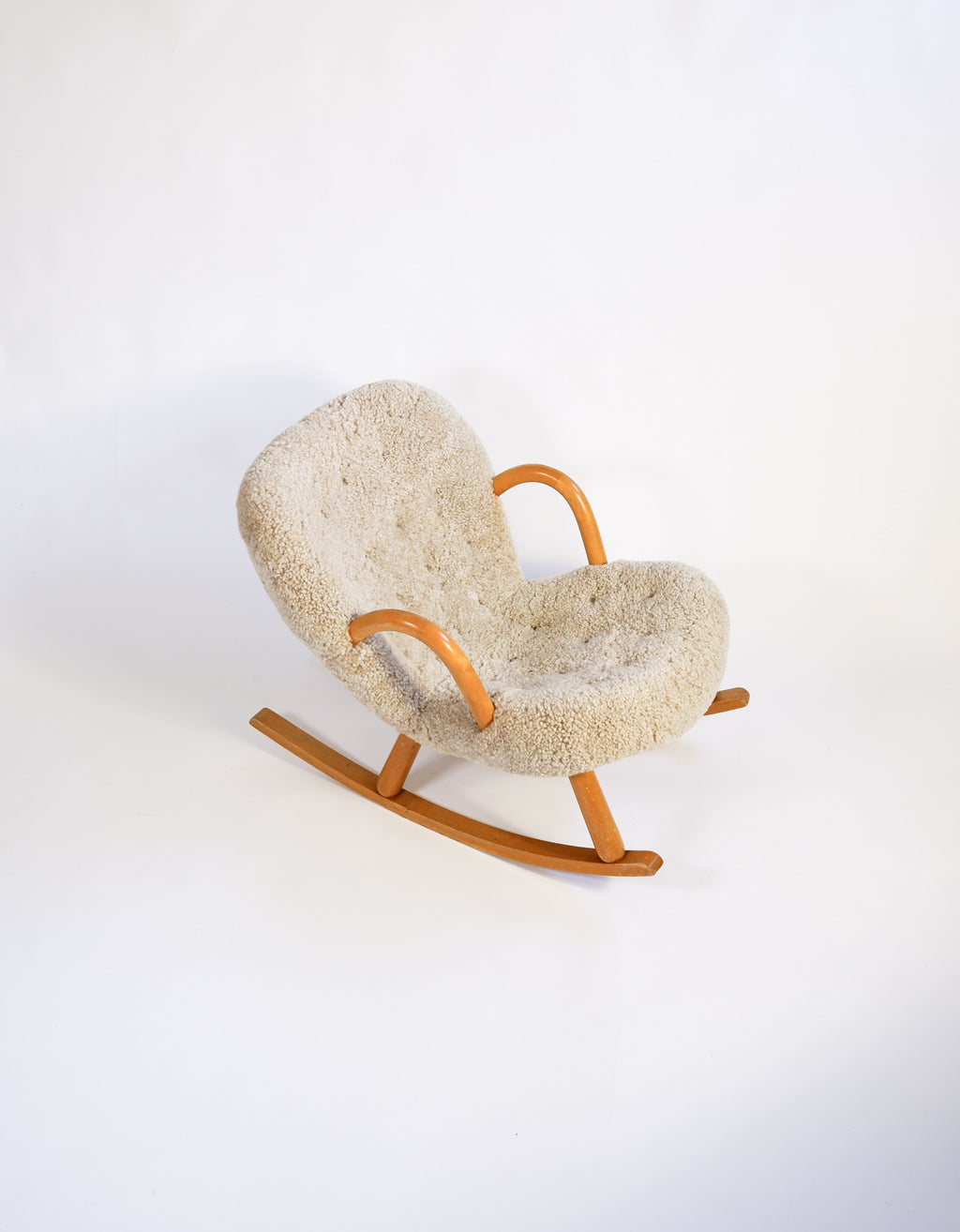 Clam chair, attributed to Arnold Madsen, circa 1940, Danemark.