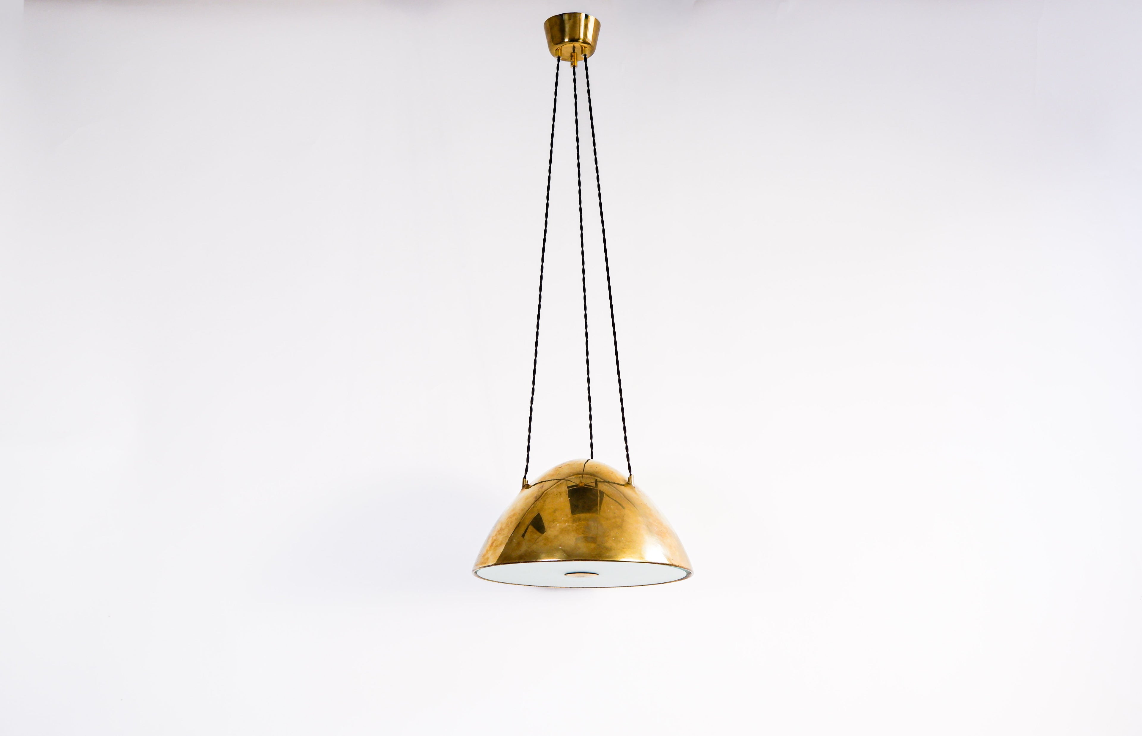 Paavo Tynell ceiling lamp model 1959 for Taito. Circa 1950.