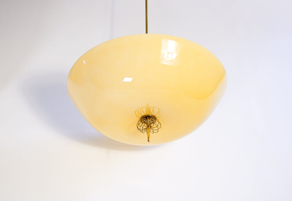 Paavo Tynell pair of pendant model 1088 for Idman circa 1950