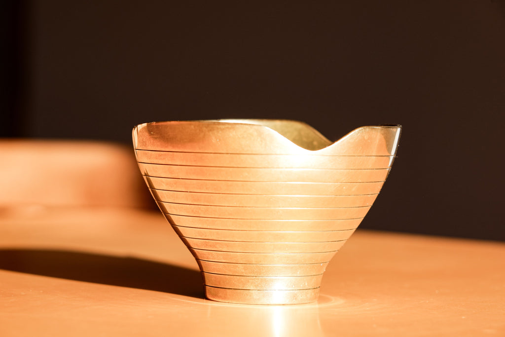 Paavo Tynell brass bowl made by TAITO, 1940.