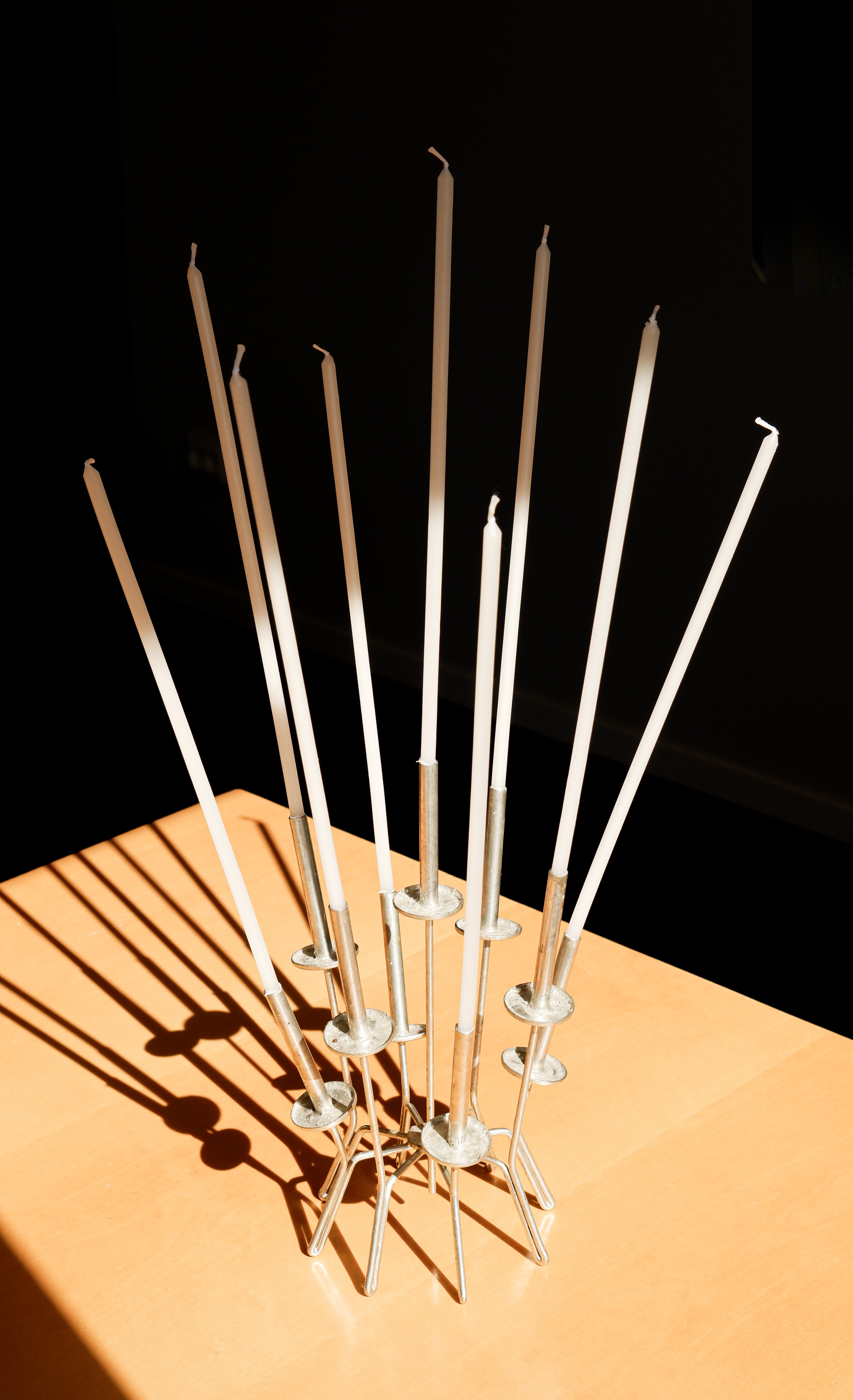 Paavo Tynell, unique candelabre made in iron in the late 60's.
