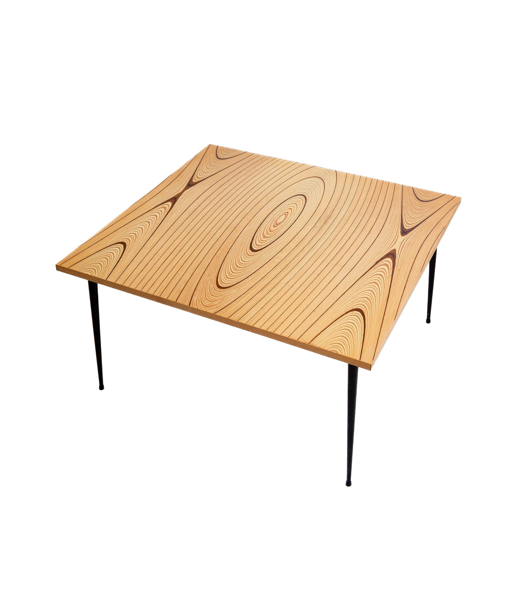 Tapio Wirkkala Rhythmic Coffee Table with metal legs, Asko 1950s.