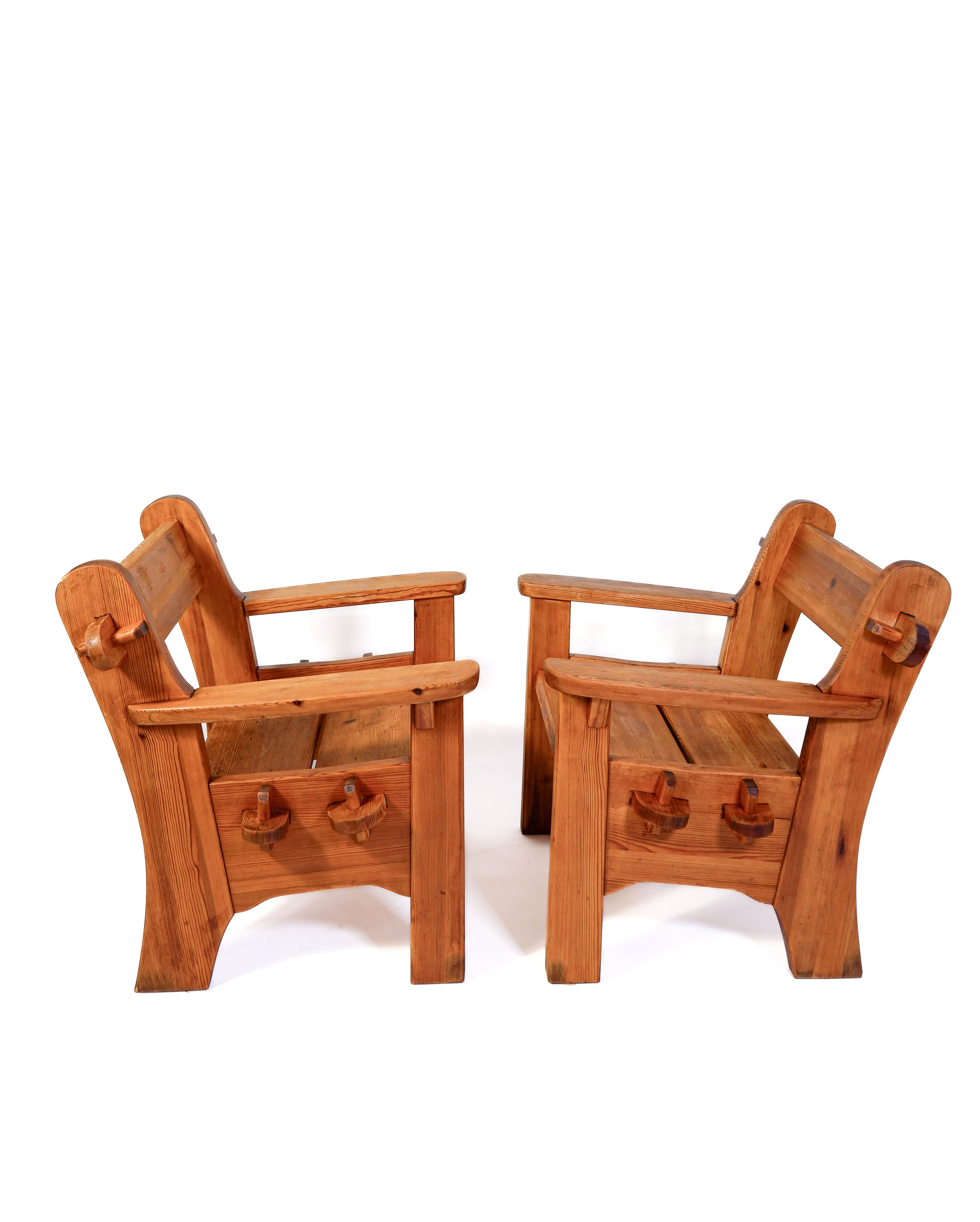 David Rosèn, berga pair of armchair for nordiska Kompaniet, 1944.