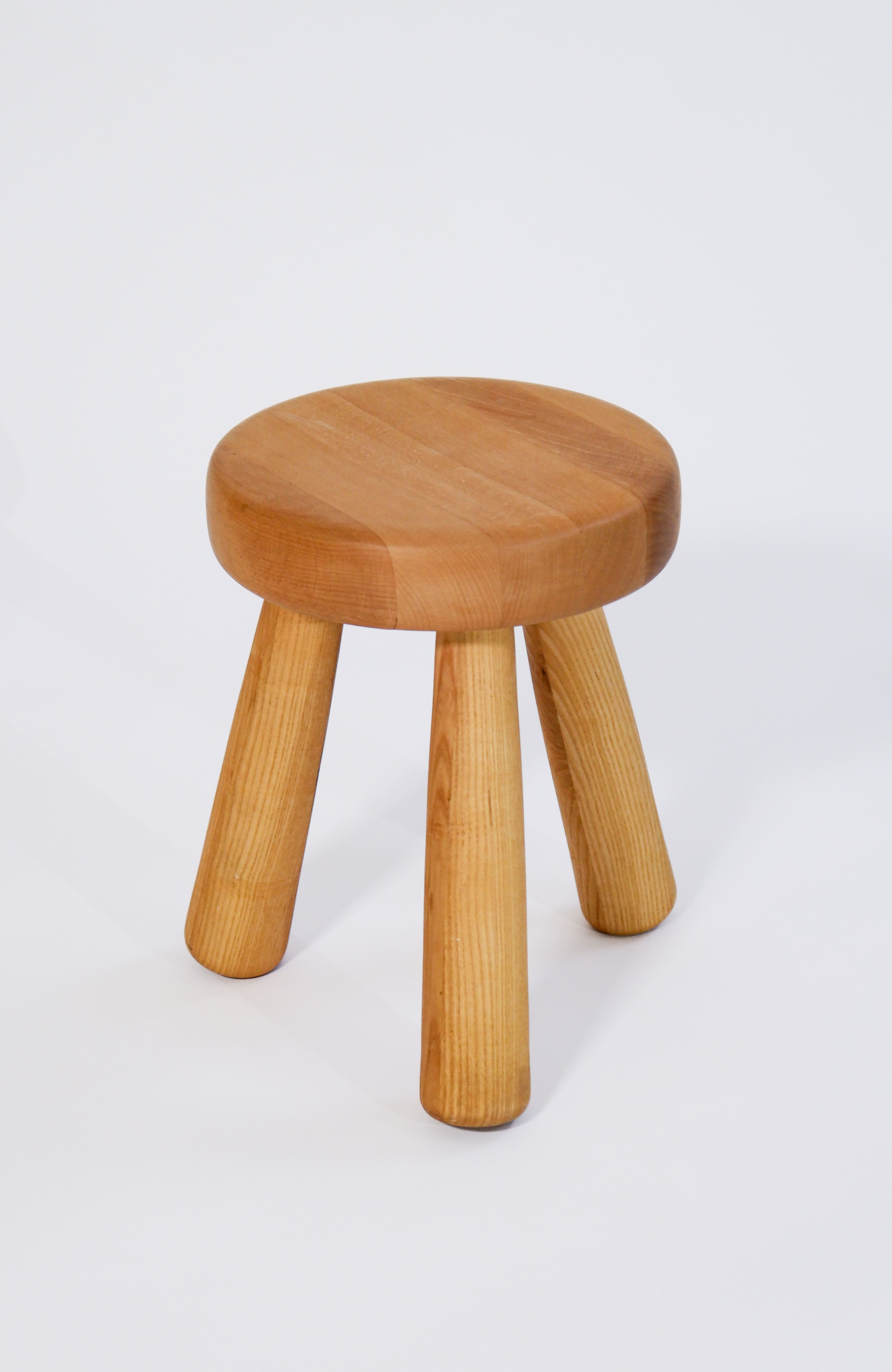 Igvar Hildingsson original stool in mix wood Beech & Ash wood.