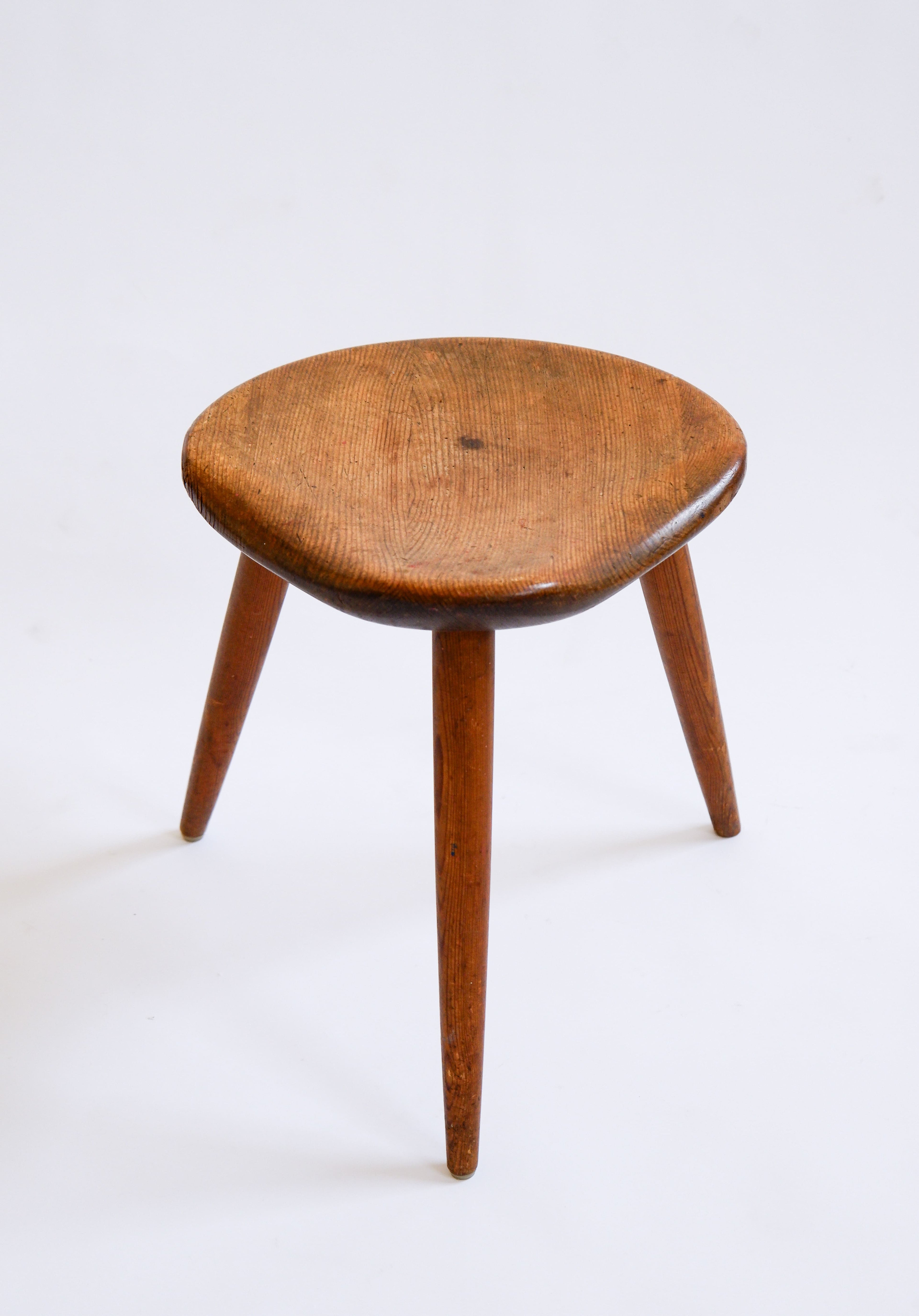 Norweigian pine stool for Norsk Husflid, 1950.