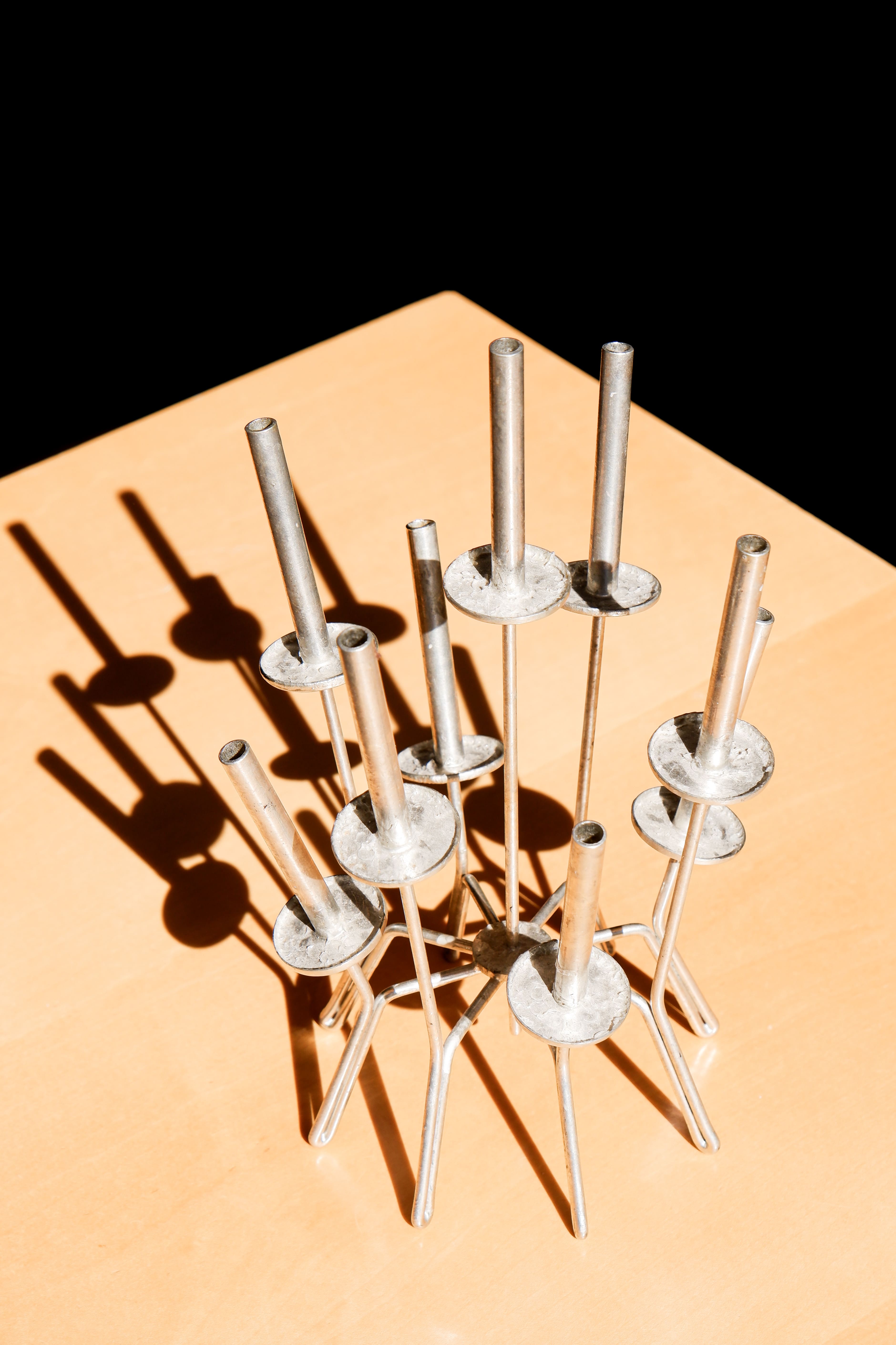 Paavo Tynell, unique candelabre made in iron in the late 60's.