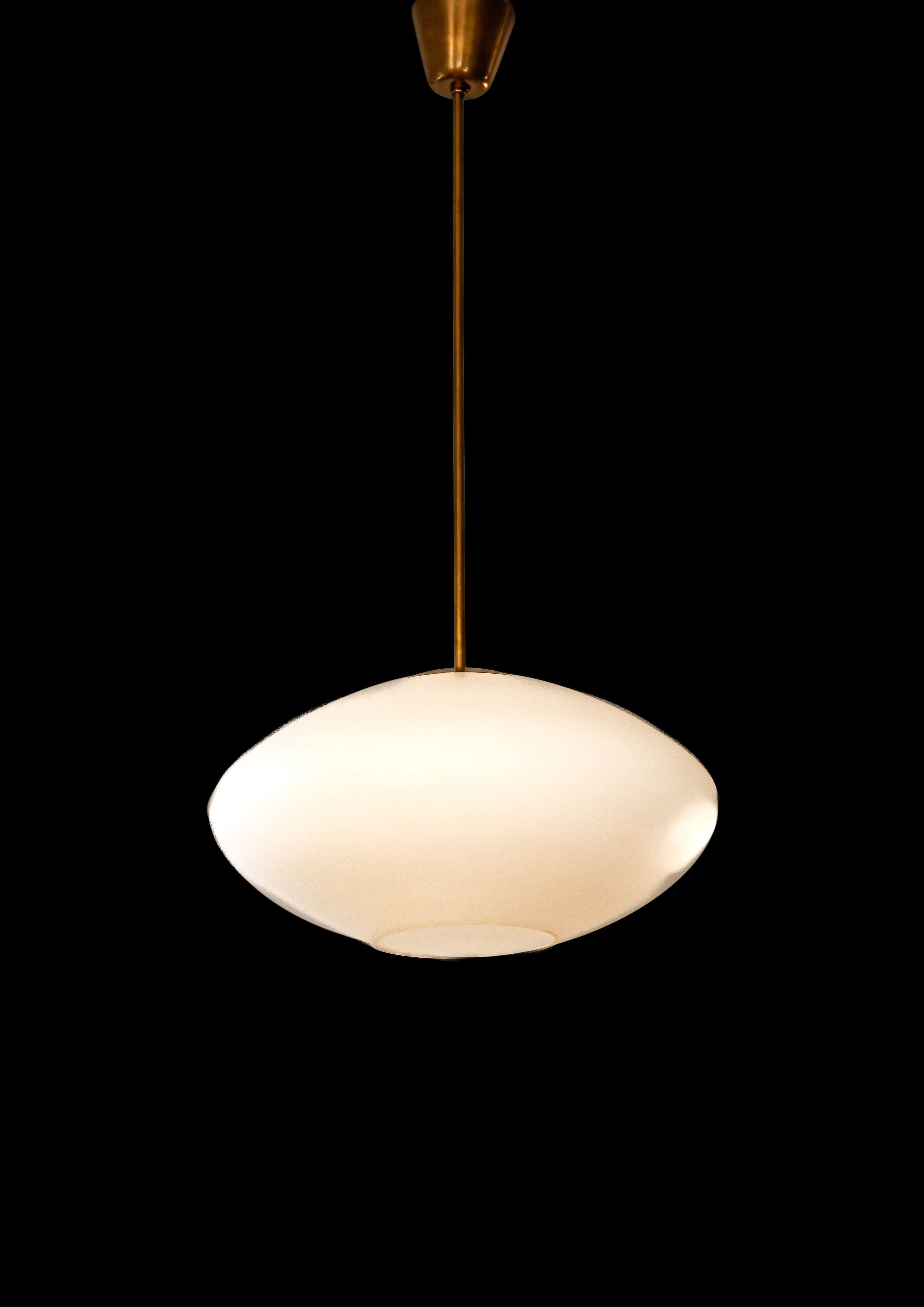Finnish Opal ceiling light circa 1960.