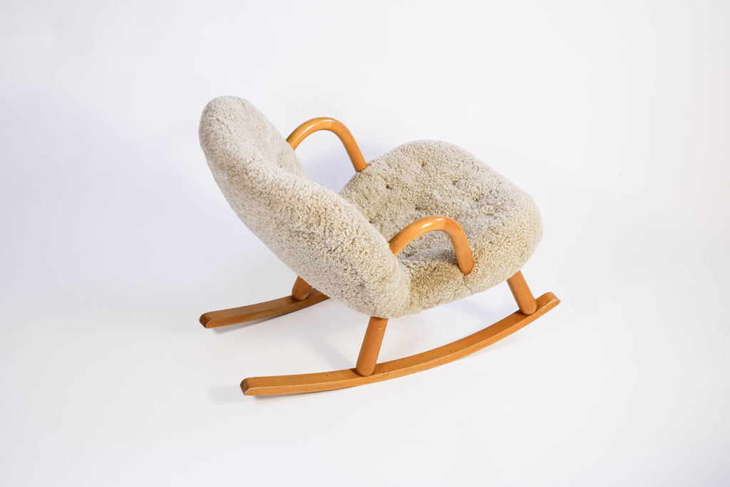 Clam chair, attributed to Arnold Madsen, circa 1940, Danemark.
