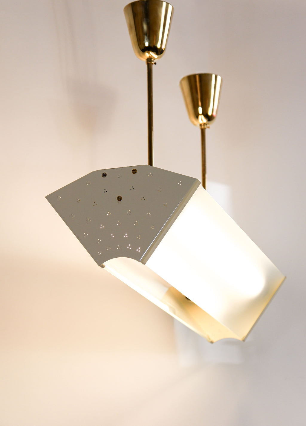 Paavo Tynell industrial pendant for Idman circa 1960.