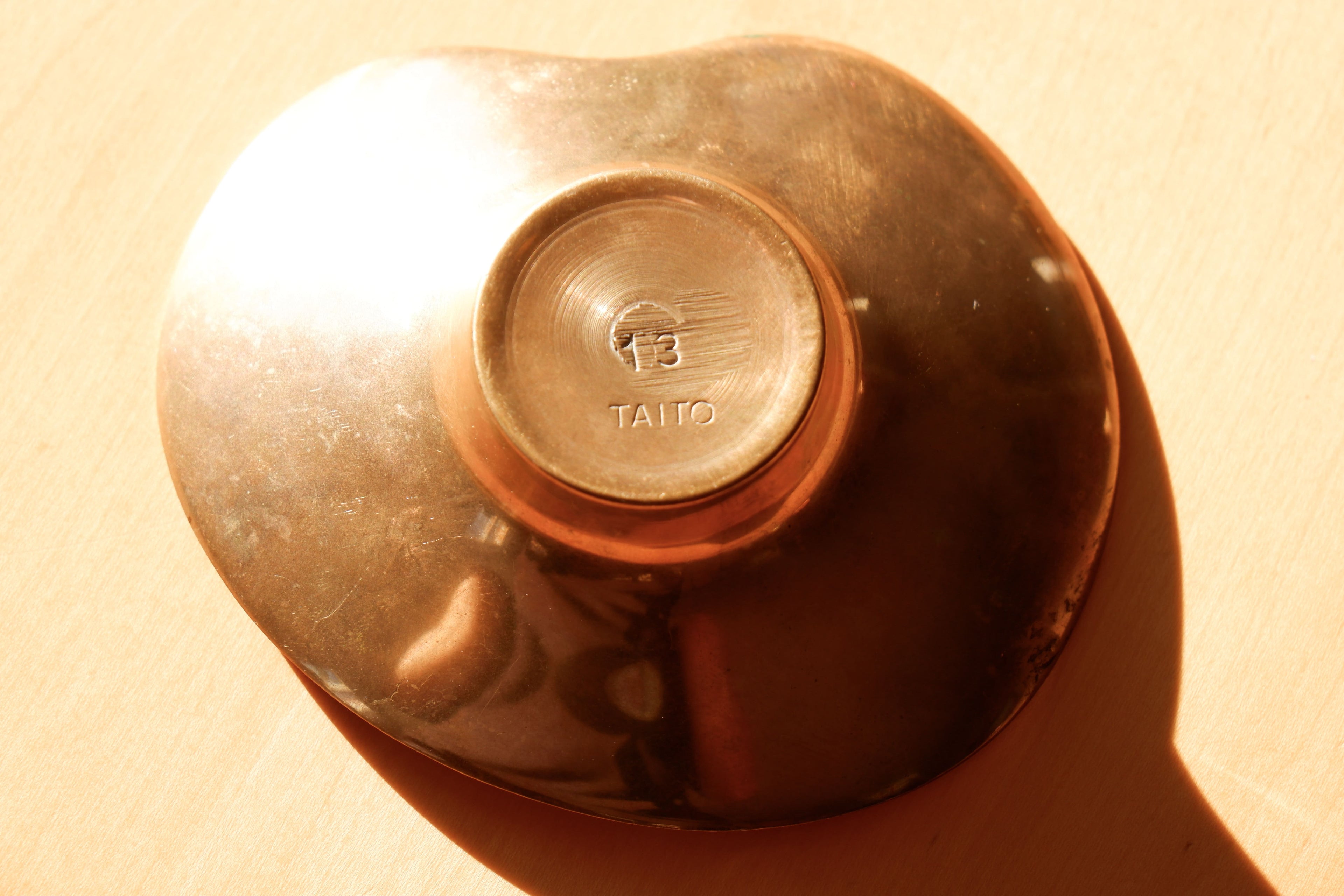 Paavo Tynell, brass bowl model 13, 1950.