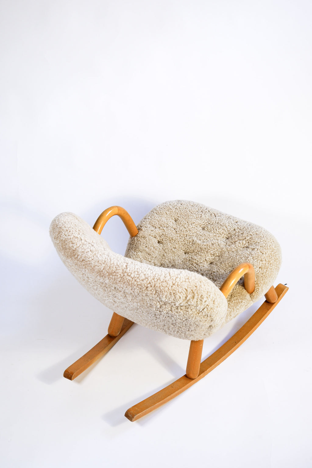 Clam chair, attributed to Arnold Madsen, circa 1940, Danemark.