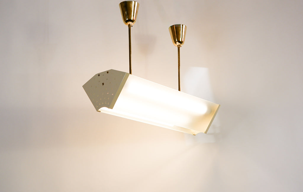 Paavo Tynell industrial pendant for Idman circa 1960.