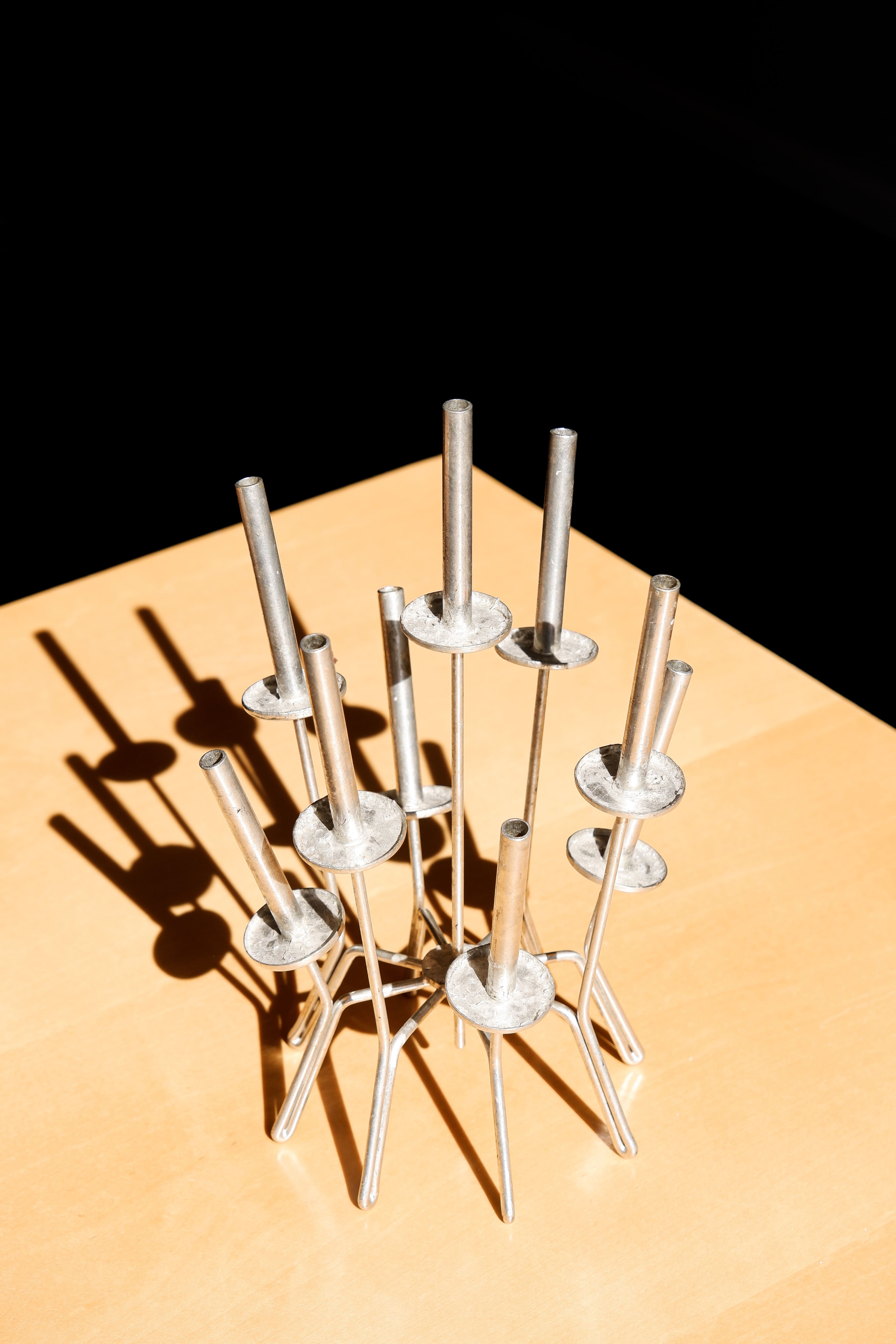 Paavo Tynell, unique candelabre made in iron in the late 60's.