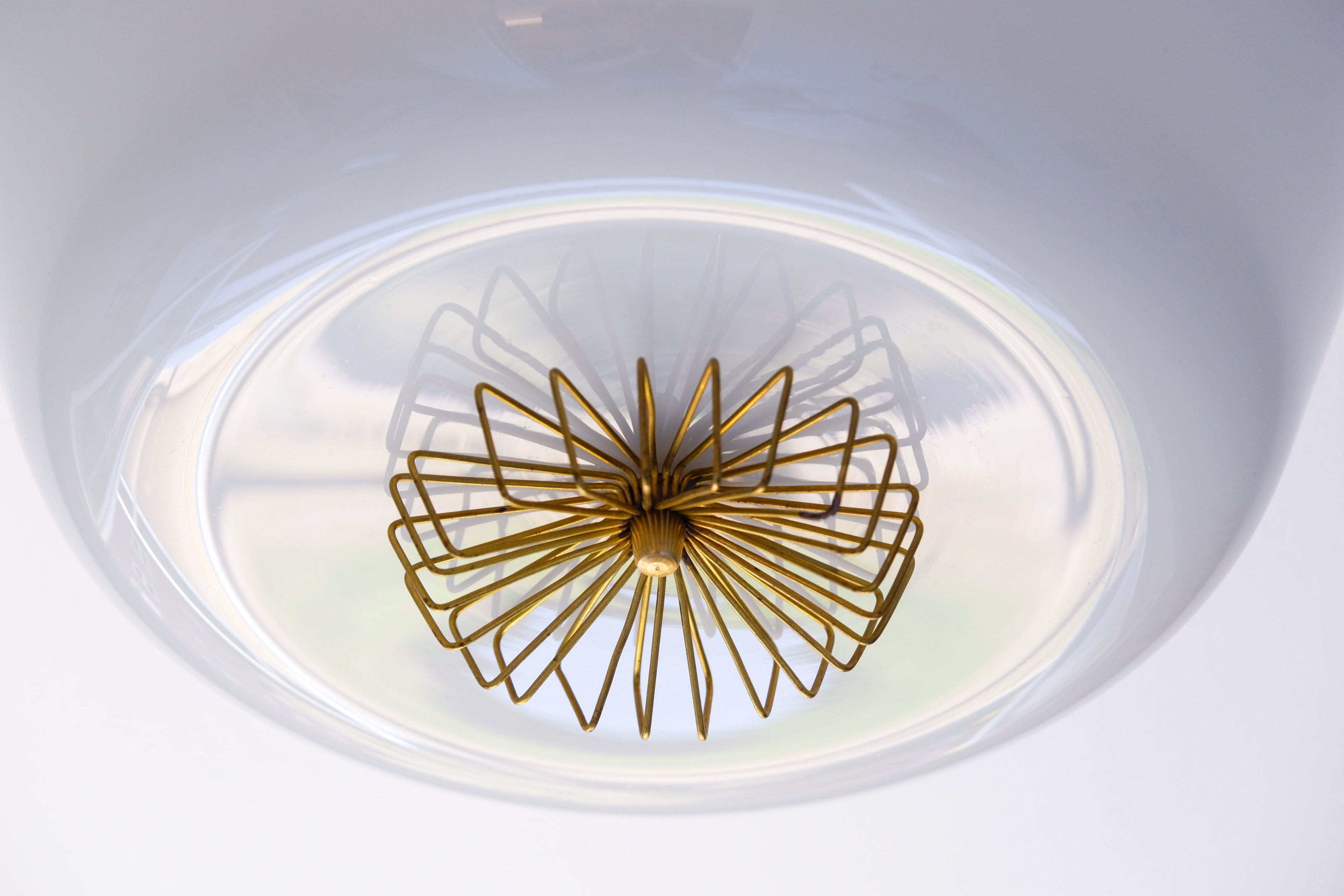 Paavo Tynell ceiling lamp, Opal and Glass for TAITO.