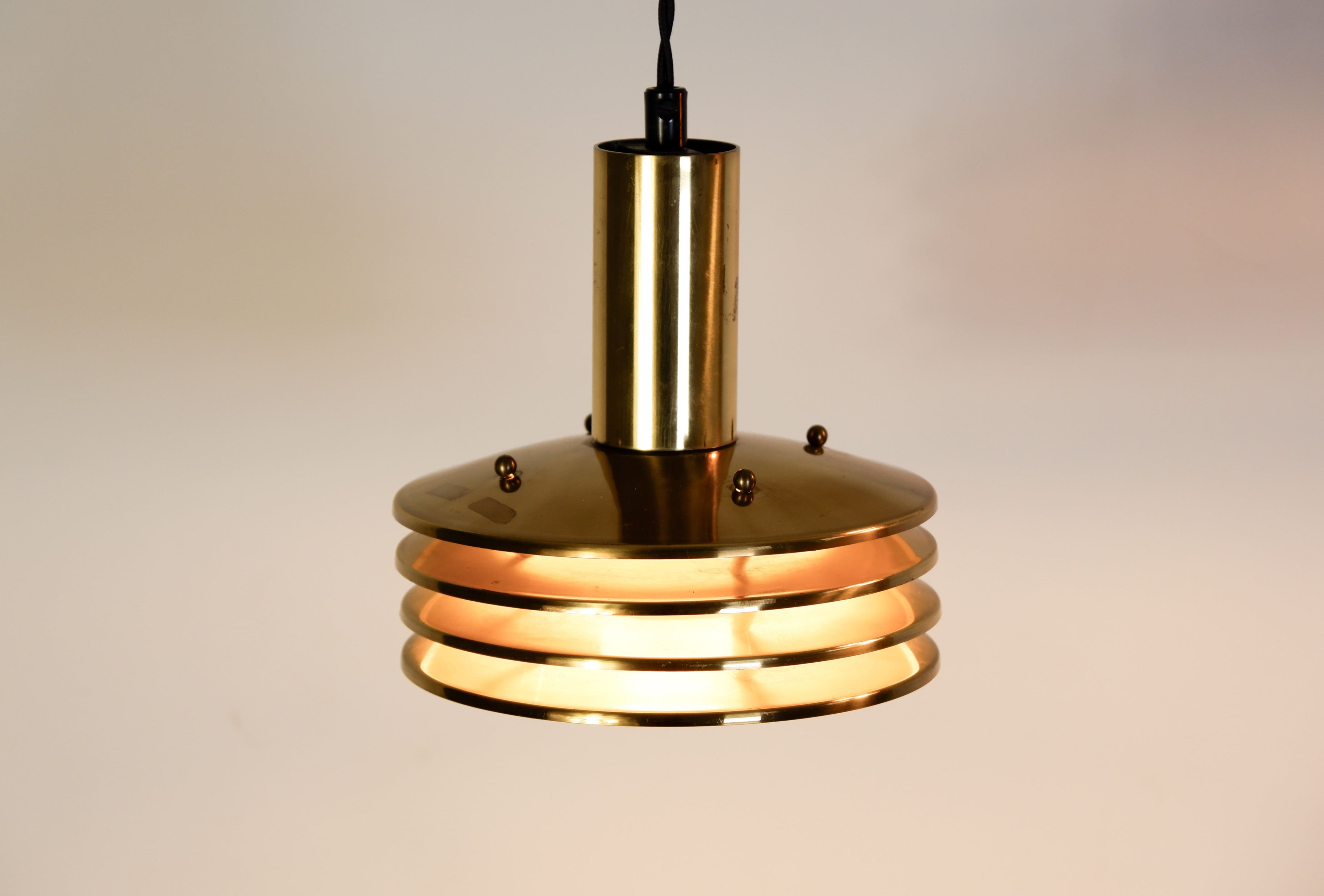 Kai Ruokonen attrib. pair of ceiling lamp finland circa 1970.