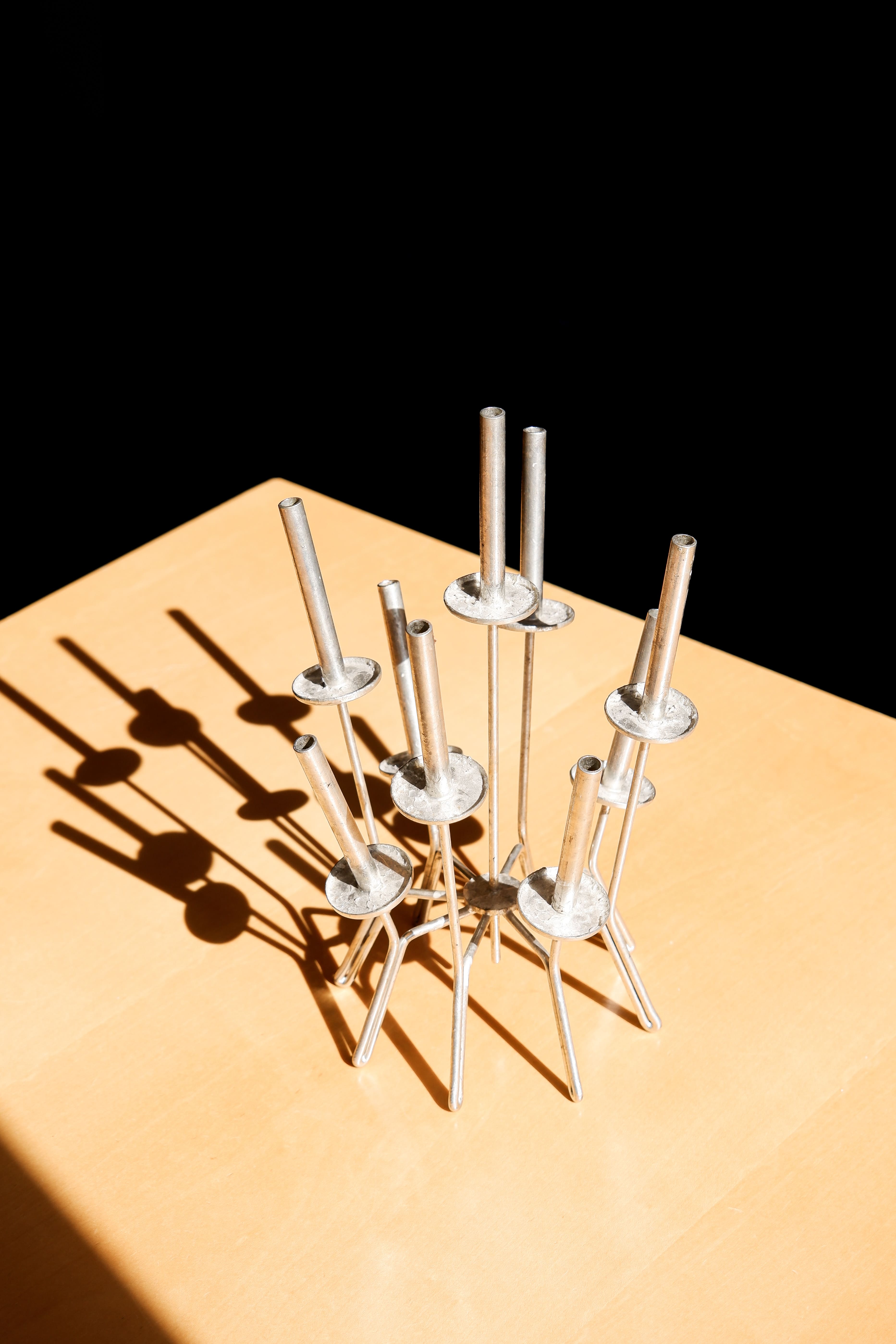 Paavo Tynell, unique candelabre made in iron in the late 60's.