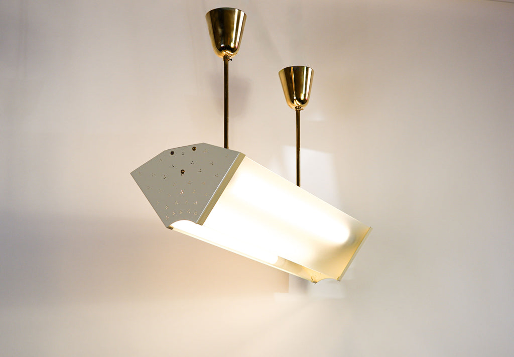 Paavo Tynell industrial pendant for Idman circa 1960.