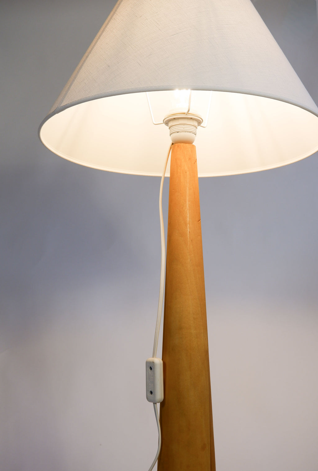 Swedish mid century floor lamp, circa 1960.