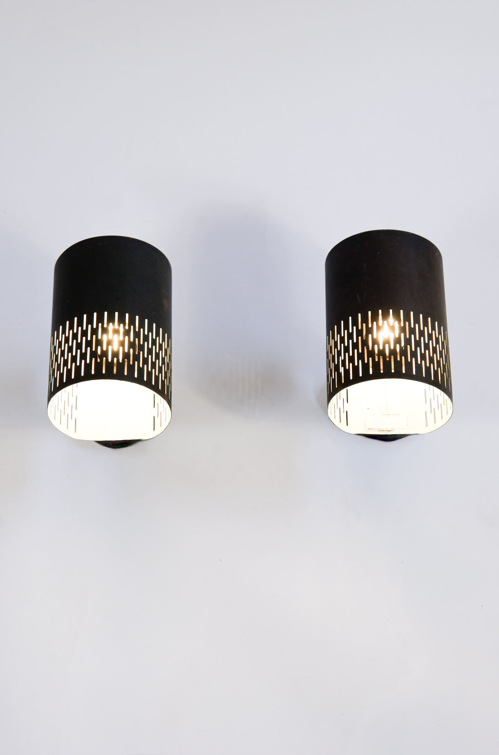 Hans Bergström pair of Copper wall lamps for Ateljé Lyktan circa 1960.
