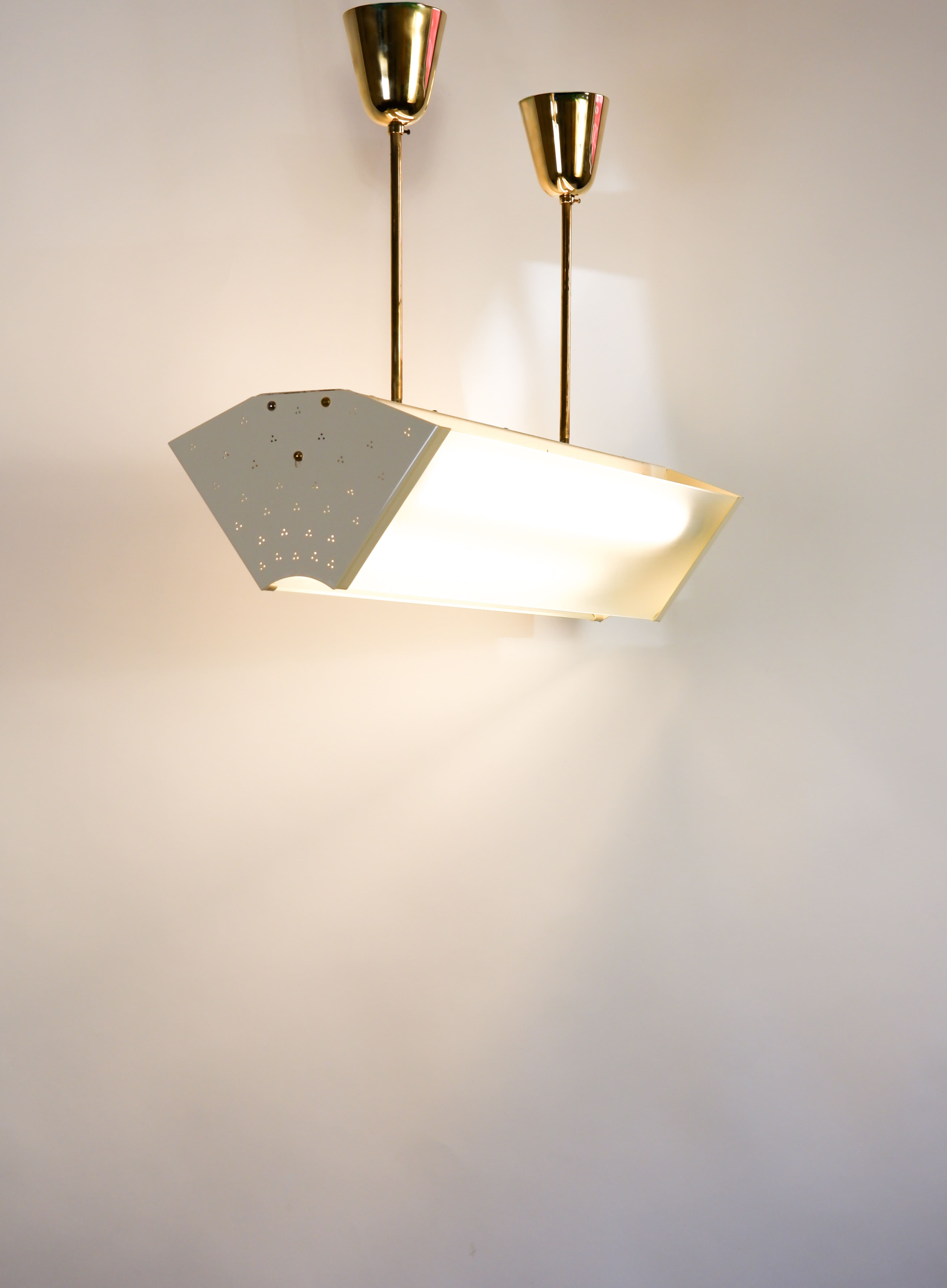 Paavo Tynell industrial pendant for Idman circa 1960.