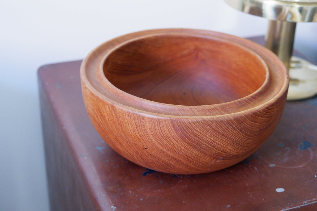 Swedish Mid Century Bowl in Teak circa 1960.