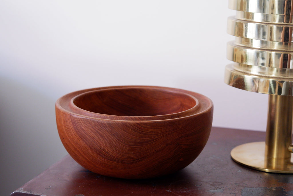 Swedish Mid Century Bowl in Teak circa 1960.