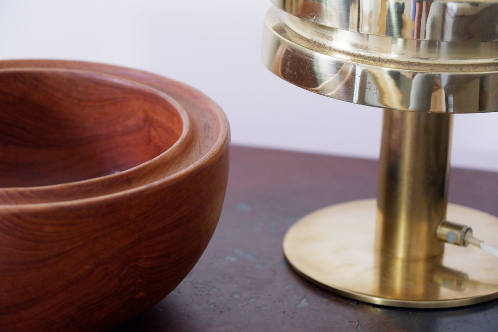 Swedish Mid Century Bowl in Teak circa 1960.