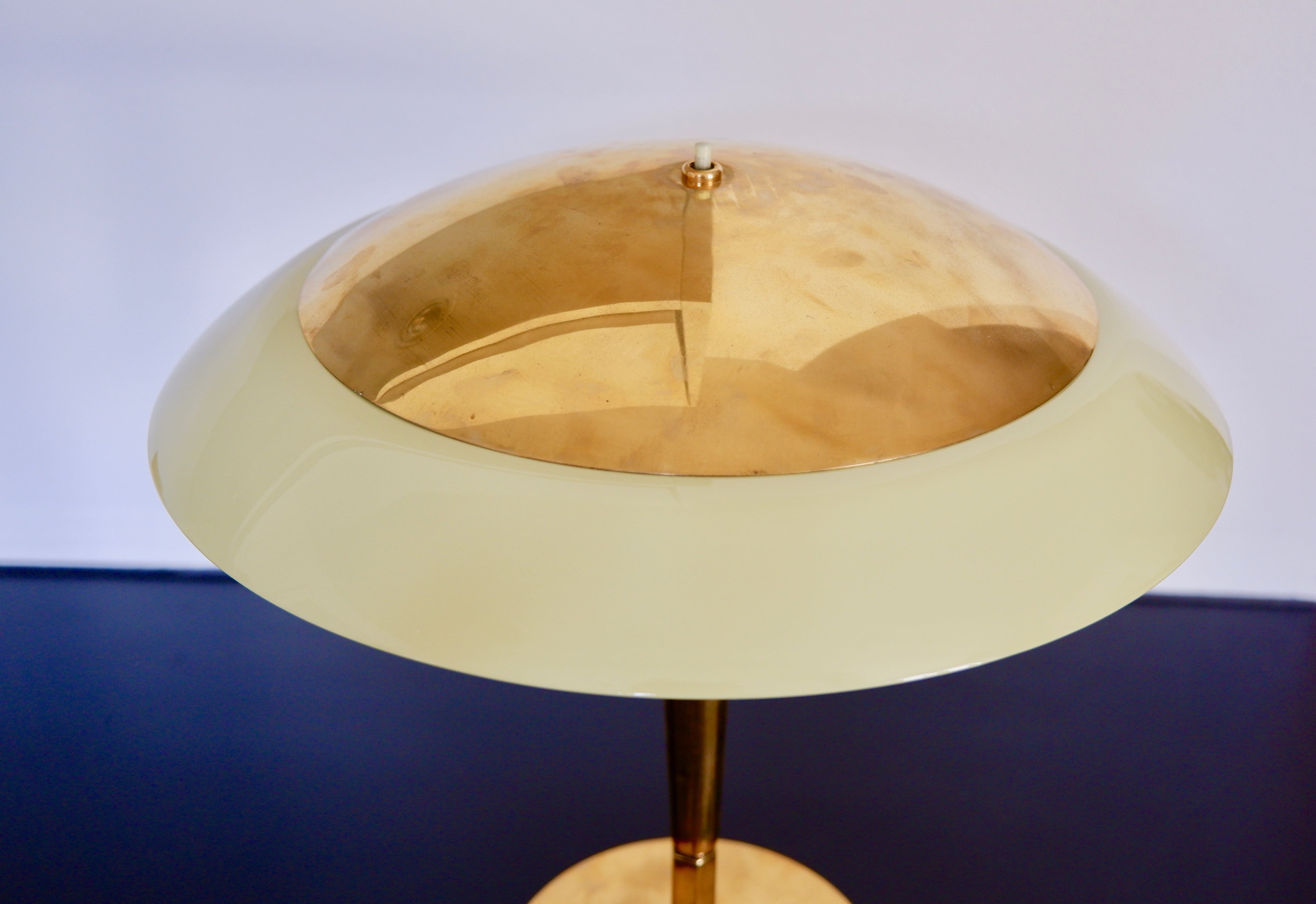 Paavo Tynell table lamp model 5061 for TAITO Brass and Glass.