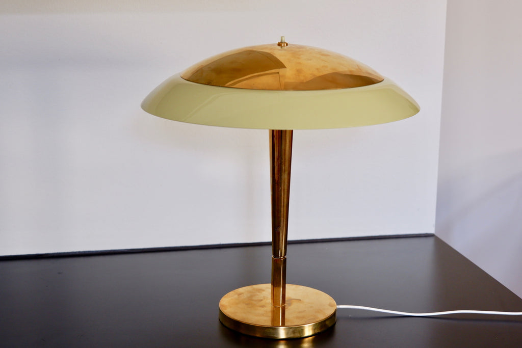 Paavo Tynell table lamp model 5061 for TAITO Brass and Glass.