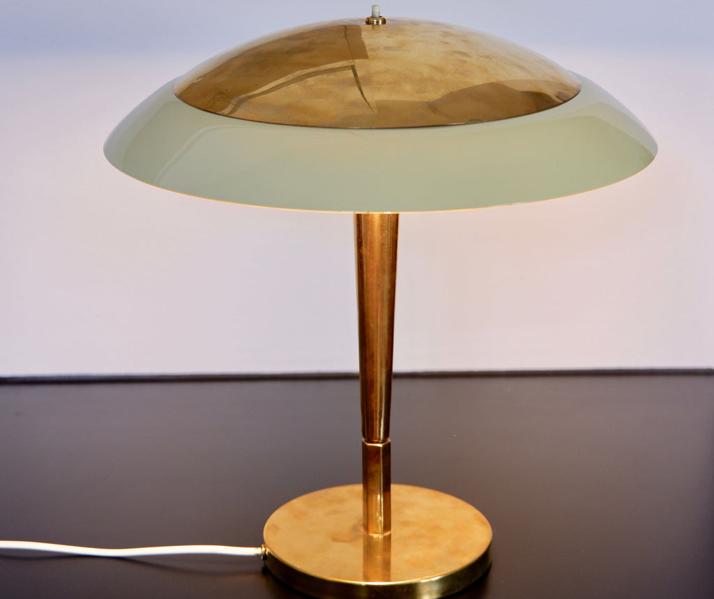 Paavo Tynell table lamp model 5061 for TAITO Brass and Glass.