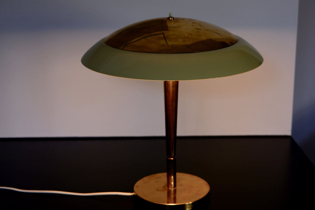 Paavo Tynell table lamp model 5061 for TAITO Brass and Glass.