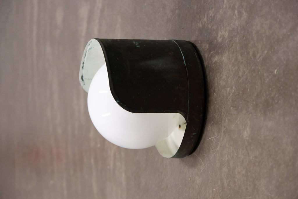 Paavo Tynell outdoor wall lamp model 2424 patined copper, Idman.