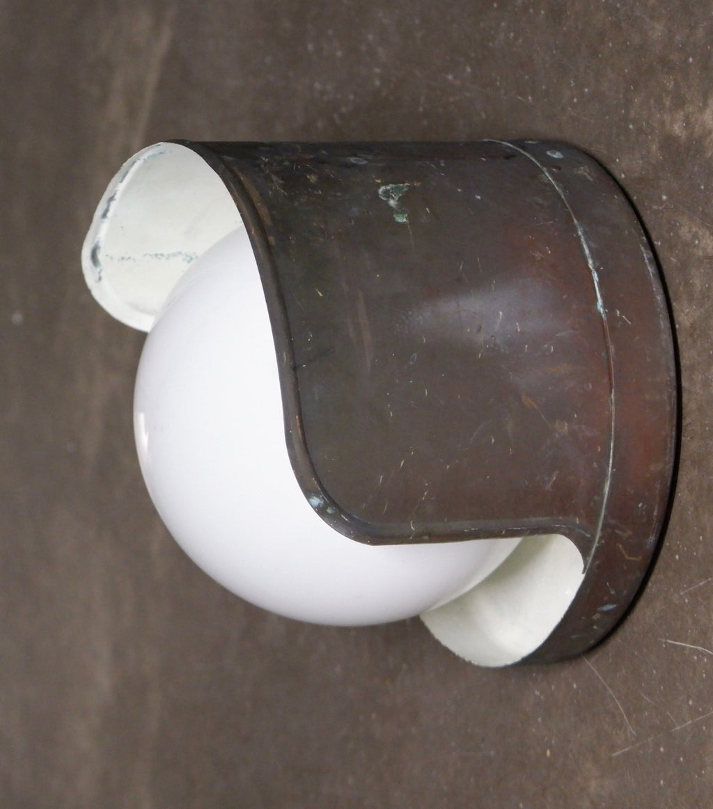 Paavo Tynell outdoor wall lamp model 2424 patined copper, Idman.